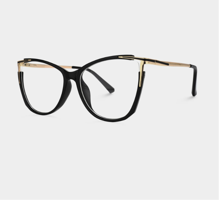 Montura Oftálmica Cat Eye con Detalles Metálicos (Ref. ZOX368841-01)